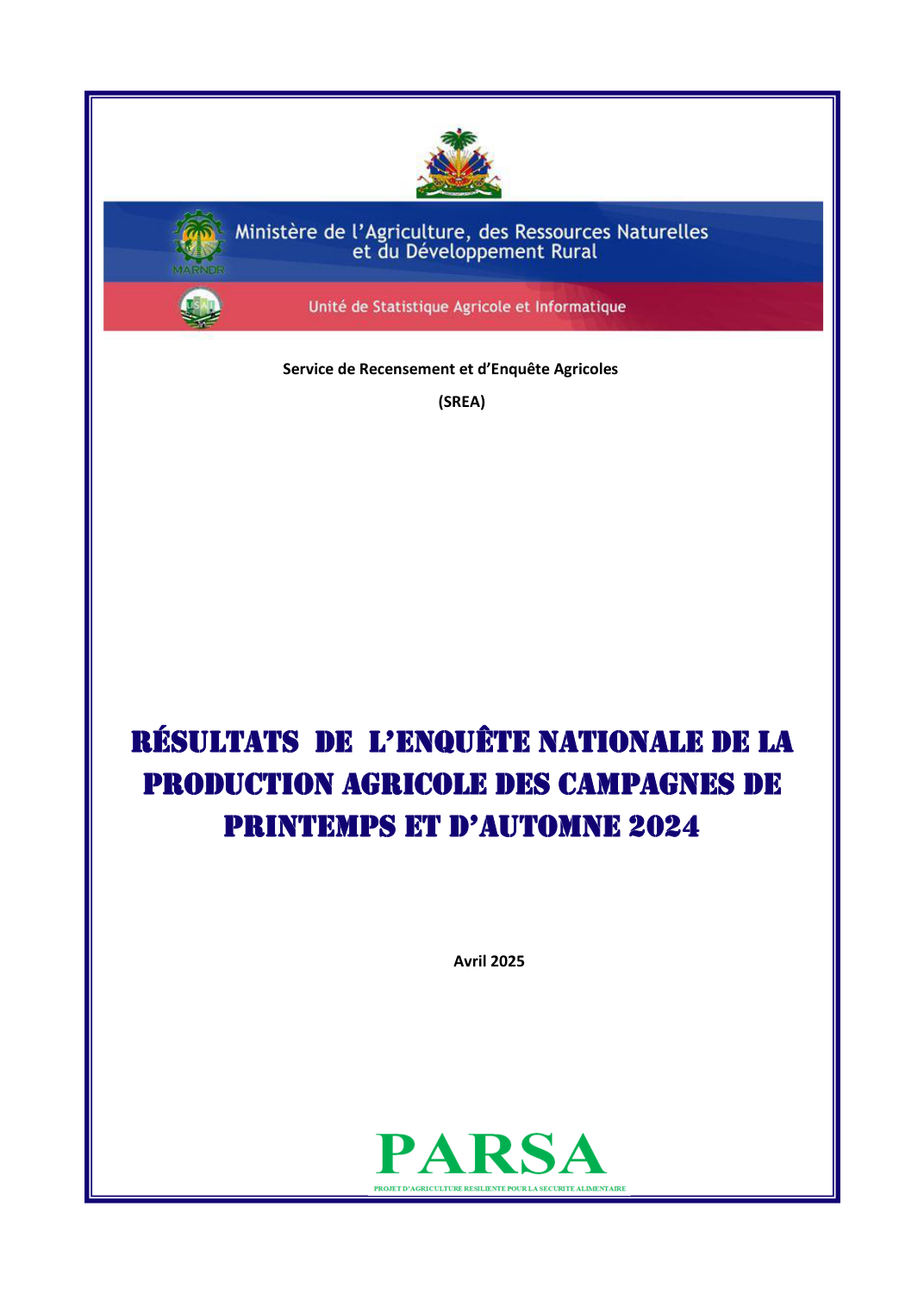 Couverture du rapport